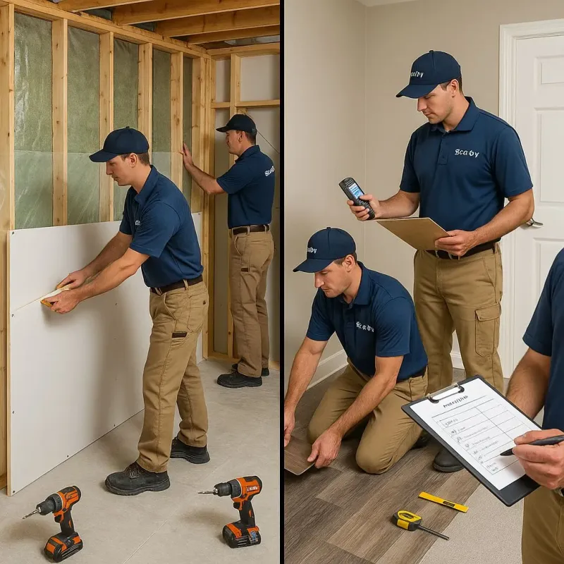 Repairs and Reconstruction process in North Boston, NY